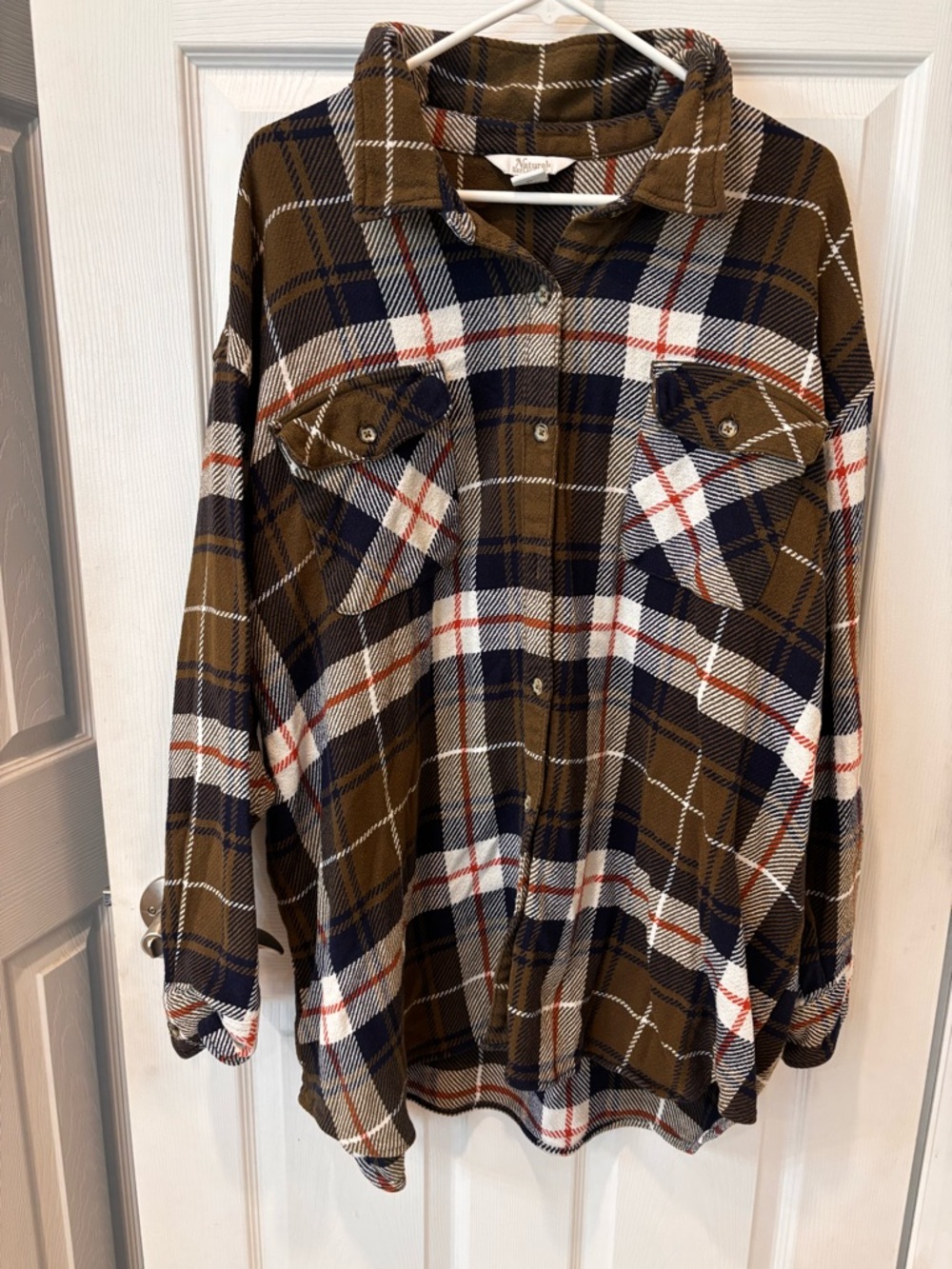 Natural Reflections Fireside plaid‎ button down